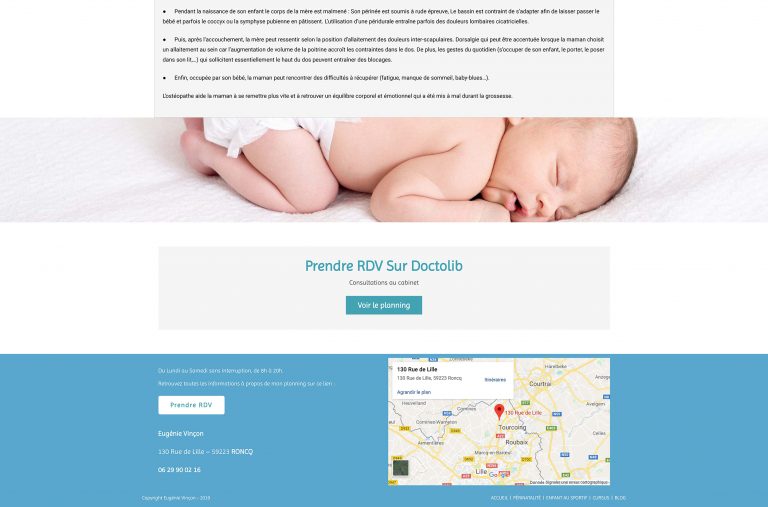 Page Périnatalité - Eugénie Vinçon - Ostéopathe
